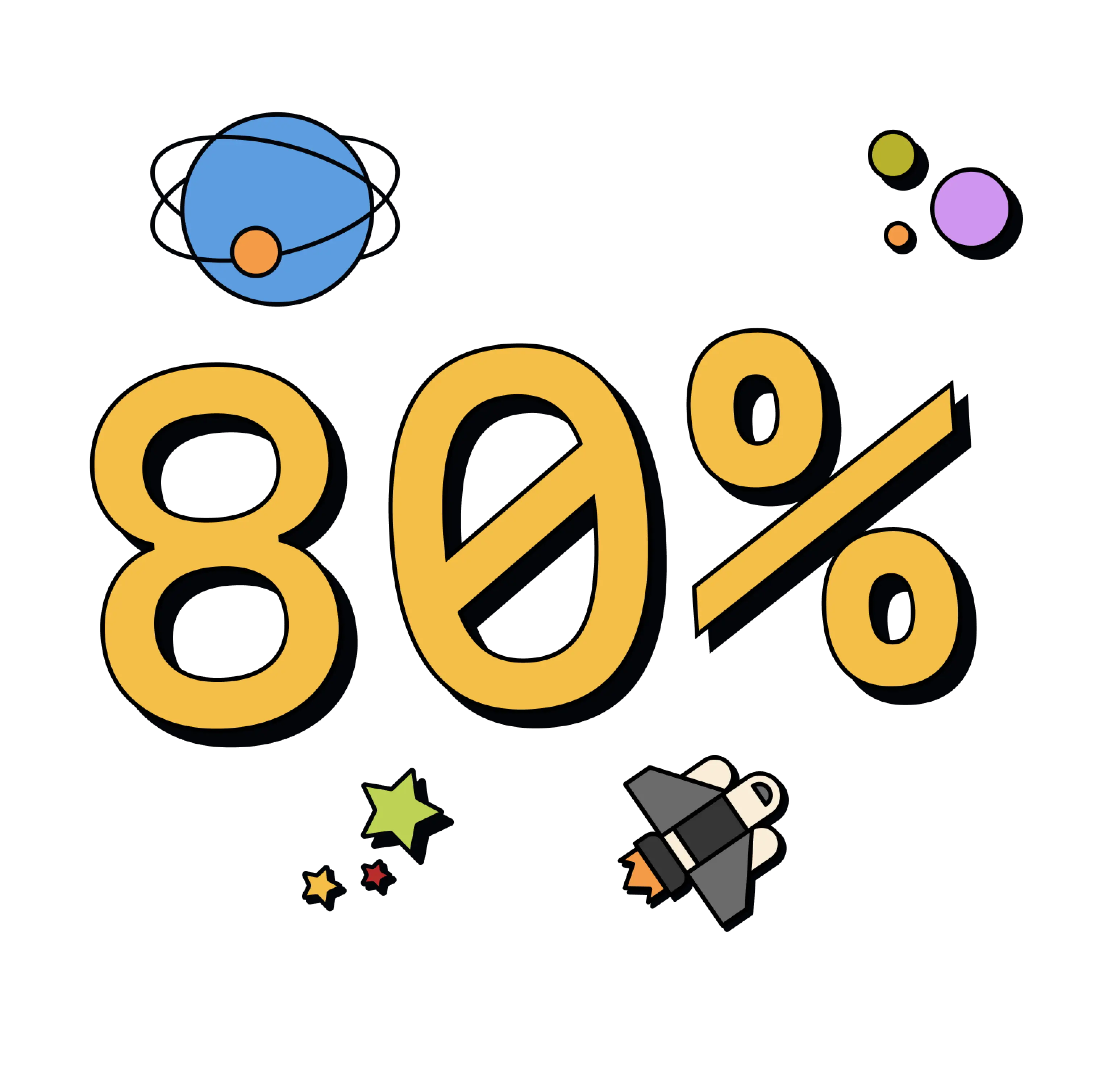 80 percent referral clients